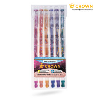 Гелевая ручка Crown – воплощение блестящих рисунков!