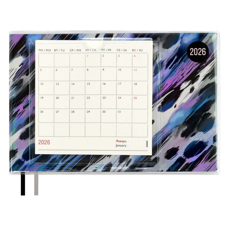 Еженедельник датированный 2026 ESCALADA, размер 180х127 мм, 64 л., мягкий переплёт, съёмная обложка, ПВХ, металлизированная бумага, печать полноцветная Еженедельник датированный 2026 ESCALADA, размер 180х127 мм, 64 л., мягкий переплёт, съёмная обложка, ПВХ, металлизированная бумага, печать полноцветная