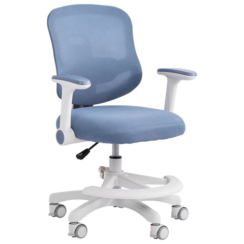 Кресло детское с подставкой для ног BRABIX KIDS ″MG-215″, голубое Кресло детское с подставкой для ног BRABIX KIDS ″MG-215″, голубое