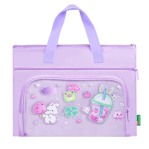 Папка на молнии с ручками BRAUBERG KIDS, ″Ягодный коктейль″