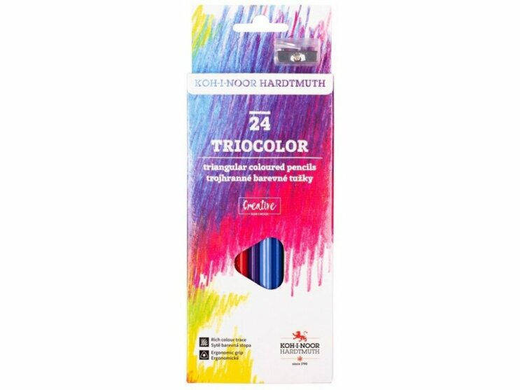 Карандаши цветные треугольные TRIOCOLOR 3132, 12 цветов Карандаши цветные треугольные TRIOCOLOR 3132, 12 цветов