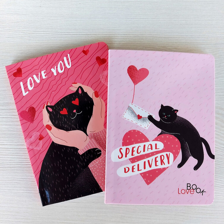 Блокноты BG формата А6 ″Котики+сердечки″: lovebook милоты! Блокноты BG формата А6 ″Котики+сердечки″: lovebook милоты!