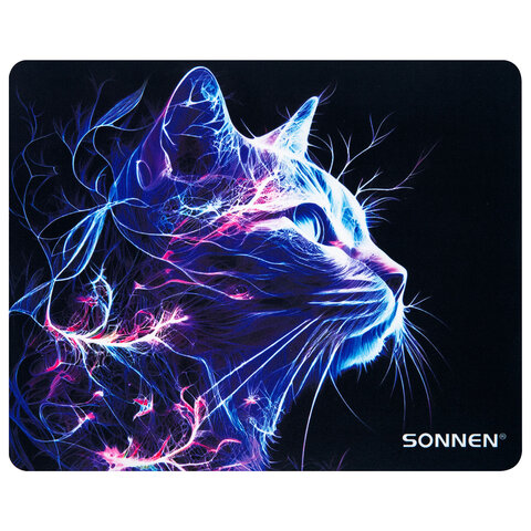 Коврик для мыши SONNEN ″NEON CAT″ Коврик для мыши SONNEN ″NEON CAT″