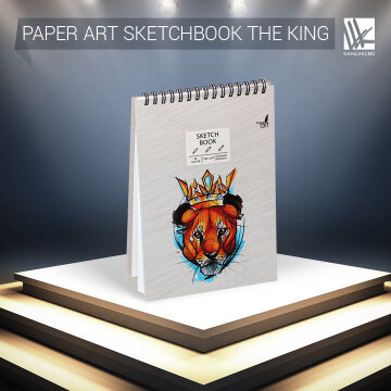SKETCHBOOK Paper Art ″The king″