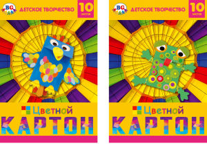 Набор цветного картона ″Забавные зверюшки″: идеальный материал для детского творчества!