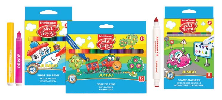 Утолщенные фломастеры Jumbo Утолщенные фломастеры Jumbo