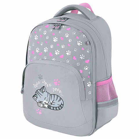 Рюкзак BRAUBERG SOFT ″Sleepy cat″, светящийся Рюкзак BRAUBERG SOFT ″Sleepy cat″, светящийся