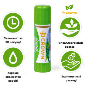 Гипоаллергенный клей-карандаш Crown Гипоаллергенный клей-карандаш Crown