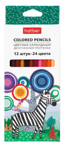 Двухсторонние карандаши Hatber: COLORA. Двухсторонние карандаши Hatber: COLORA.