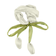 Резинка для волос Феникс+, 1 шт., б/р, молочный, зелёный, подложка из мелованного картона + ПЭТ-пакет с европодвесом Резинка для волос Феникс+, 1 шт., б/р, молочный, зелёный, подложка из мелованного картона + ПЭТ-пакет с европодвесом