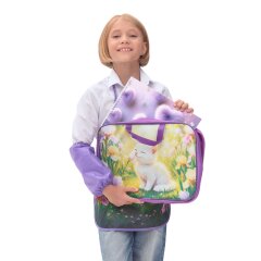 Папка-портфель Lamark ″Ириска″, A4, 1 отделение, 36х27х7 см, на молнии, с ручками, печать по ткани с одной стороны Папка-портфель Lamark ″Ириска″, A4, 1 отделение, 36х27х7 см, на молнии, с ручками, печать по ткани с одной стороны