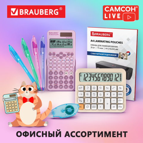САМСОН LIVE: офисный ассортимент BRAUBERG САМСОН LIVE: офисный ассортимент BRAUBERG