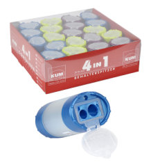 Четыре в одном! Точилка KUM Metallic ″4 in 1″! Четыре в одном! Точилка KUM Metallic ″4 in 1″!