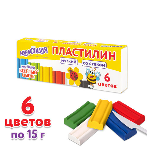 Пластилин мягкий ЮНЛАНДИЯ, ″Весёлый шмель″ Пластилин мягкий ЮНЛАНДИЯ, ″Весёлый шмель″