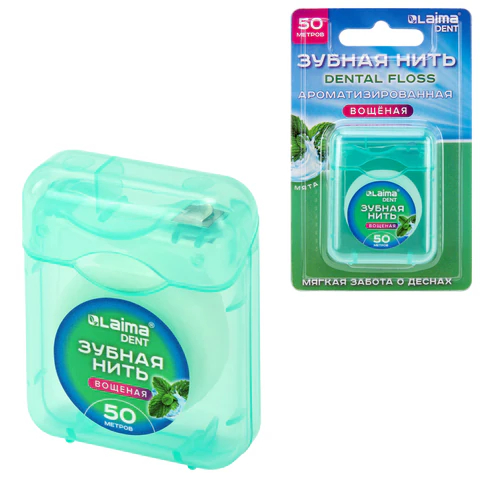 Зубная нить ВКУС МЯТЫ LAIMA DENT Зубная нить ВКУС МЯТЫ LAIMA DENT
