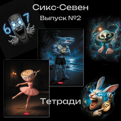 Тетради 6-7 (Сикс-Севен). Выпуск №2 от Hatber: вершина трендов на обложках! Тетради 6-7 (Сикс-Севен). Выпуск №2 от Hatber: вершина трендов на обложках!