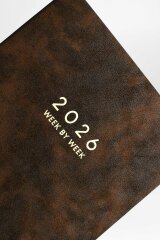Еженедельник датированный 2026 ESCALADA, формат А4, 80 л., мягкий переплёт, запаянный край, искусственная кожа ″Тиволи делавэ″, тиснение фольгой Еженедельник датированный 2026 ESCALADA, формат А4, 80 л., мягкий переплёт, запаянный край, искусственная кожа ″Тиволи делавэ″, тиснение фольгой