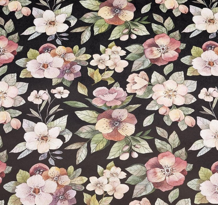 Упаковочная бумага ′Night Flowers′ Упаковочная бумага ′Night Flowers′