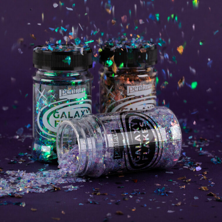   ! Galaxy Flakes  Pentart