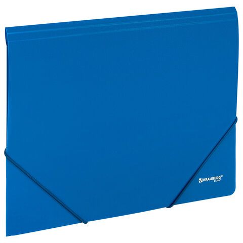 Папка на резинках BRAUBERG UNIVERSAL, синяя Папка на резинках BRAUBERG UNIVERSAL, синяя