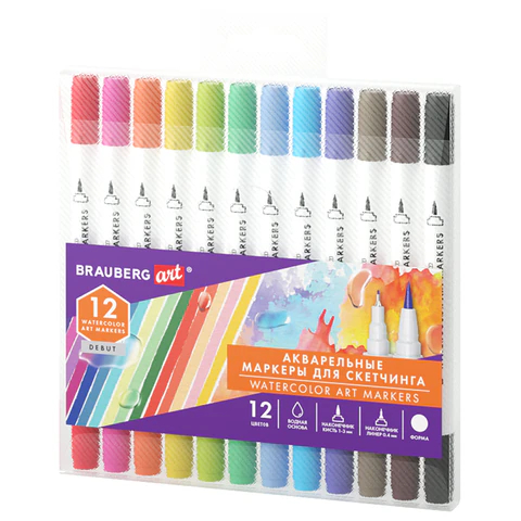 ������� ����������� ��� ��������� ������������ 12 ������, BRAUBERG ART ″DEBUT″