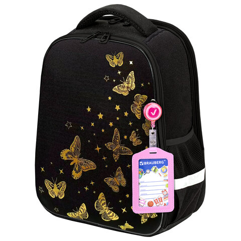 Ранец BRAUBERG FIT, 2 отделения, ″Golden butterflies″ Ранец BRAUBERG FIT, 2 отделения, ″Golden butterflies″