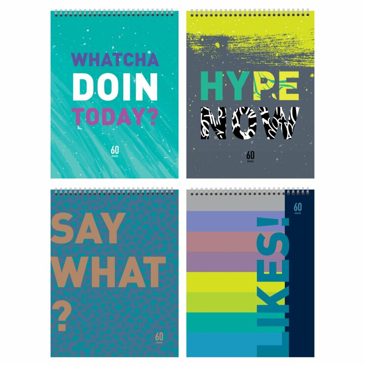 Блокноты ″Hype now″: для весёлых и активных Блокноты ″Hype now″: для весёлых и активных