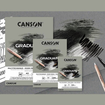 - Canson Graduate Mixed Media Grey    