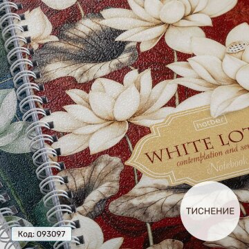 Тетради «Белый лотос» на гребне от Hatber: распускается цветок - расцветает душа! Тетради «Белый лотос» на гребне от Hatber: распускается цветок - расцветает душа!