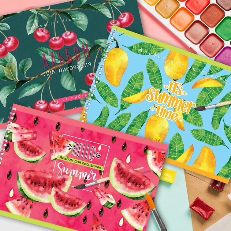 Альбомы BG для рисования «Hello summer»: вечное лето Альбомы BG для рисования «Hello summer»: вечное лето