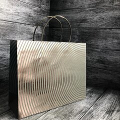 NEW! Подарочный пакет из крафт-бумаги с тиснением фольгой от Феникс+ NEW! Подарочный пакет из крафт-бумаги с тиснением фольгой от Феникс+