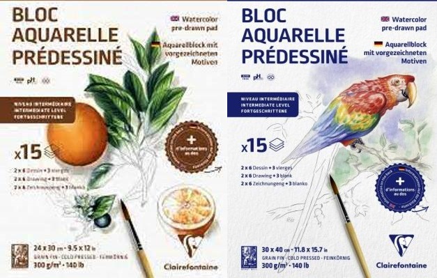 Clairefontaine выпустила три новых акварельных планшета Clairefontaine выпустила три новых акварельных планшета