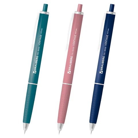 Ручка шариковая автоматическая BRAUBERG ″OIL-BASE VINTAGE″ Ручка шариковая автоматическая BRAUBERG ″OIL-BASE VINTAGE″