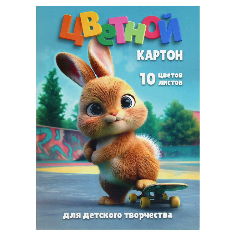 Цветной картон А4 (набор для творчества), (8 цветов+золото+серебро) цветов, 10 листов Цветной картон А4 (набор для творчества), (8 цветов+золото+серебро) цветов, 10 листов