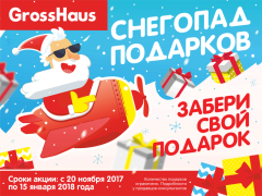 Грандиозная акция «Снегопад подарков» Грандиозная акция «Снегопад подарков»