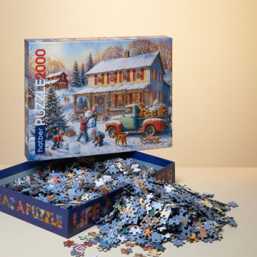 Пазлы Hatber — зимняя сказка по кусочкам из детских воспоминаний. Пазлы Hatber — зимняя сказка по кусочкам из детских воспоминаний.