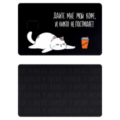 Наклейки на банковскую карту, 2 шт. в наборе, размер 86х54 мм, полноцветная печать Наклейки на банковскую карту, 2 шт. в наборе, размер 86х54 мм, полноцветная печать