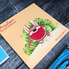 Серия альбомов для рисования в необычном формате от Феникс+ Серия альбомов для рисования в необычном формате от Феникс+