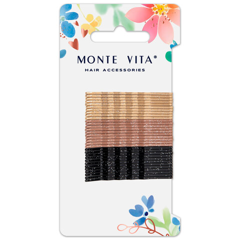 Невидимки для волос MONTE VITA, набор 32 штуки Невидимки для волос MONTE VITA, набор 32 штуки