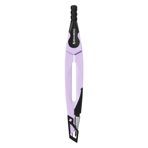 Циркуль с защитным колпачком BRAUBERG ULTRA, лавандовый Циркуль с защитным колпачком BRAUBERG ULTRA, лавандовый