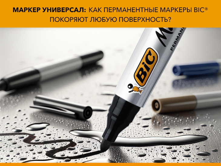 Маркер универсал: как перманентные маркеры BIC® покоряют любую поверхность? Маркер универсал: как перманентные маркеры BIC® покоряют любую поверхность?