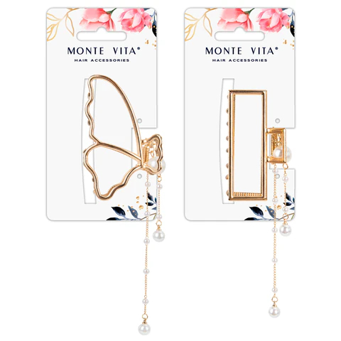 Краб для волос золотистый MONTE VITA Краб для волос золотистый MONTE VITA