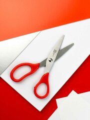 Ножницы для детей, длина лезвия: 5 см, асимметричные, картонная подложка с европодвесом Ножницы для детей, длина лезвия: 5 см, асимметричные, картонная подложка с европодвесом