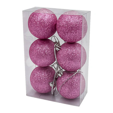 Шары ёлочные″Базовая серия″, ЗОЛОТАЯ СКАЗКА, розовые