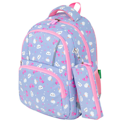 Рюкзак BRAUBERG ″Rainbow clouds″ KIDS SET, с пеналом в комплекте Рюкзак BRAUBERG ″Rainbow clouds″ KIDS SET, с пеналом в комплекте