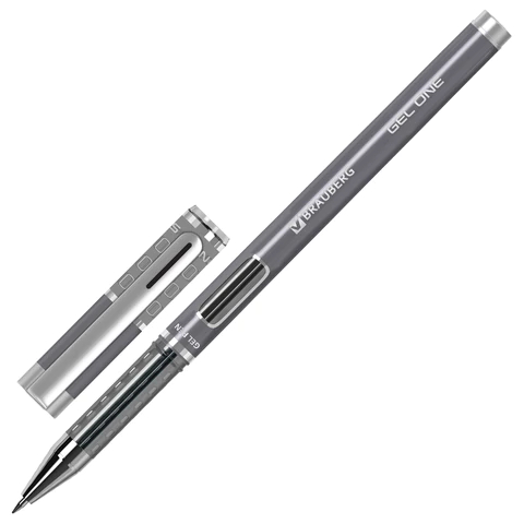 Ручка гелевая BRAUBERG ″GEL ONE″, чёрная Ручка гелевая BRAUBERG ″GEL ONE″, чёрная