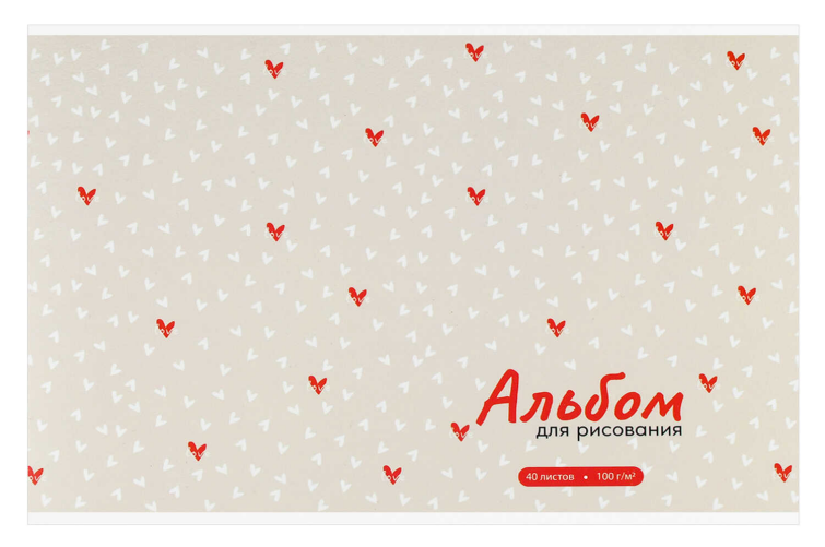 Альбом для рисования, формат А4, количество листов 40, мягкий переплёт (2 скобы), белый офсет, 100 г/м², Альбом для рисования, формат А4, количество листов 40, мягкий переплёт (2 скобы), белый офсет, 100 г/м²,