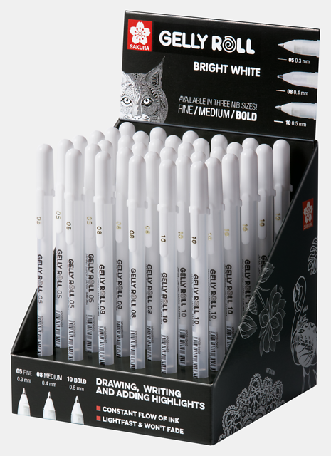Gelly Roll White - белые укрывистые Gelly Roll White - белые укрывистые