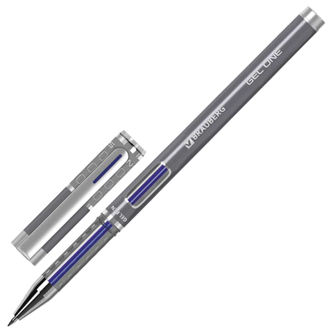 Ручка гелевая BRAUBERG ″GEL ONE″, синяя Ручка гелевая BRAUBERG ″GEL ONE″, синяя