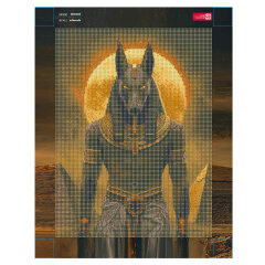 Алмазная мозаика (набор для творчества), АНУБИС, 30*40 см, форма страз: круглая, 18 цветов страз, картонная коробка Алмазная мозаика (набор для творчества), АНУБИС, 30*40 см, форма страз: круглая, 18 цветов страз, картонная коробка